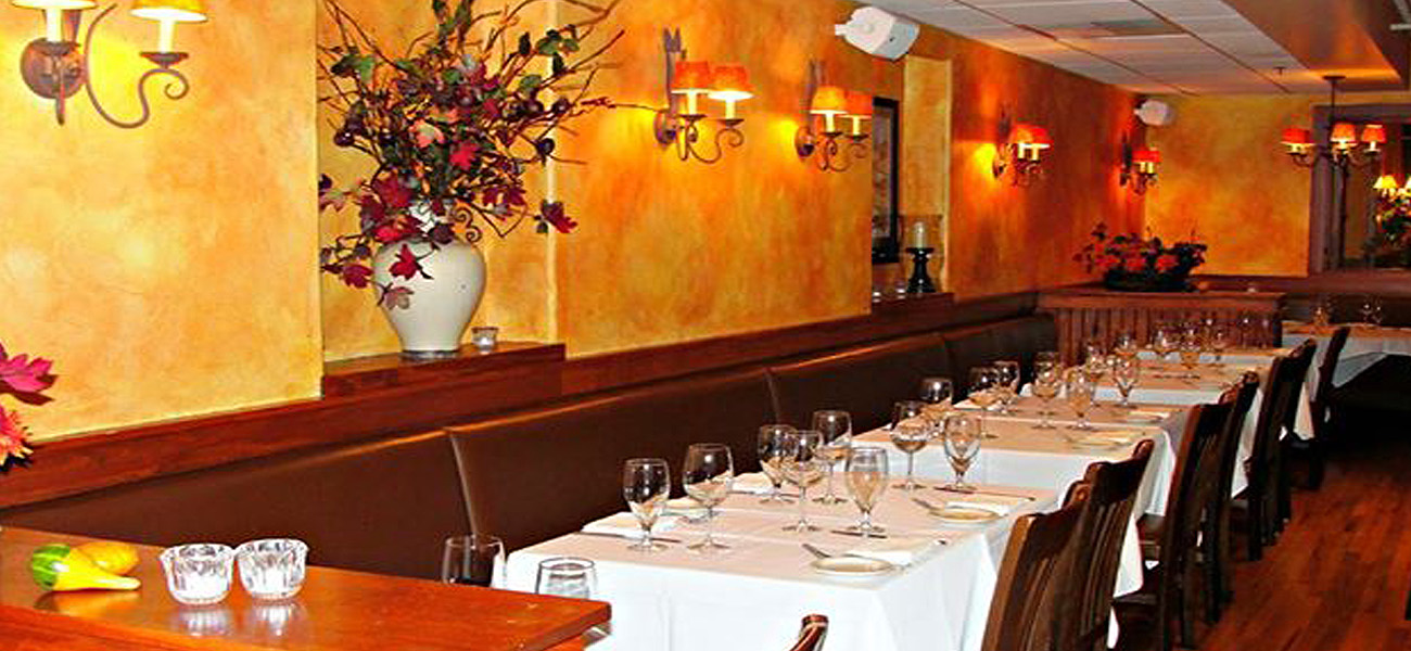 Private Fireplace Dining Room at Pane E Vino