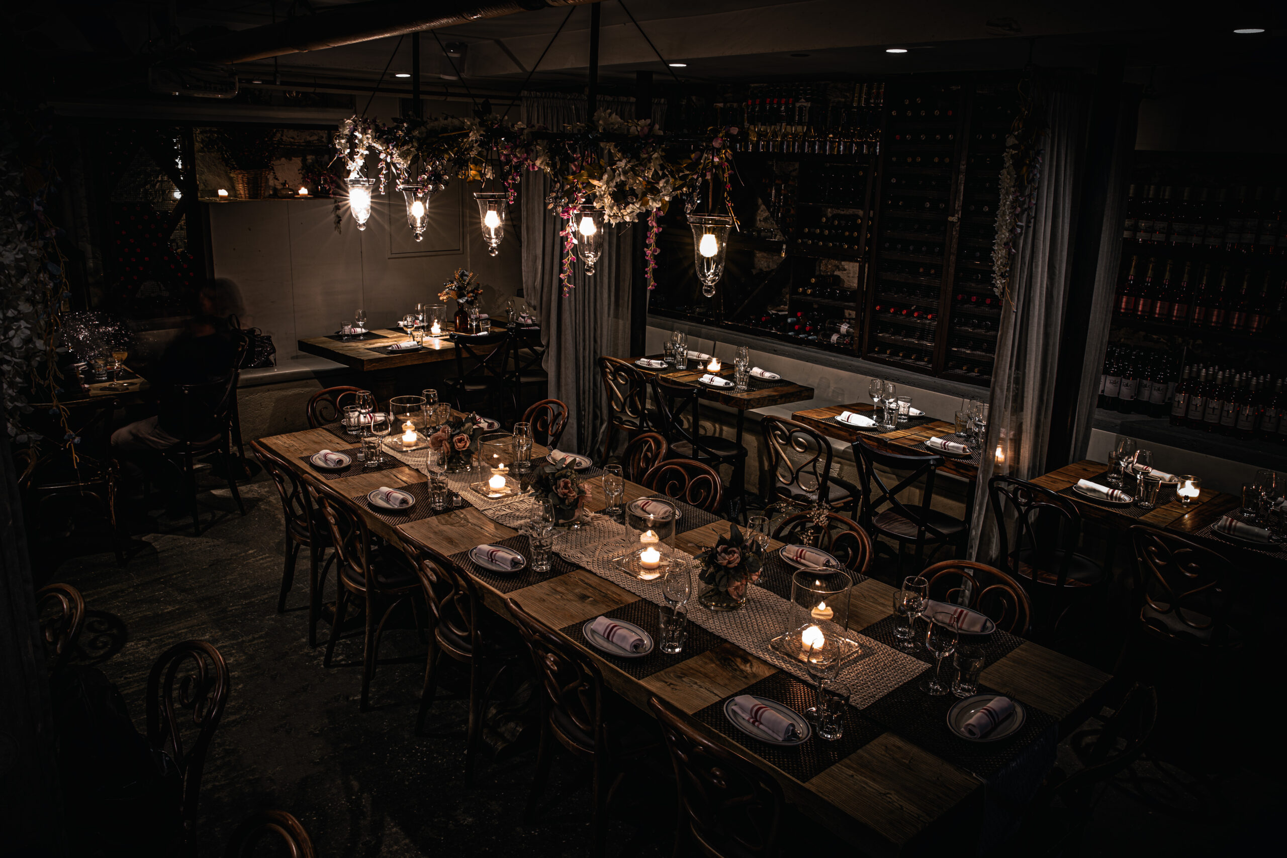 Wine cellar at Medi Wine Bar & Restaurant