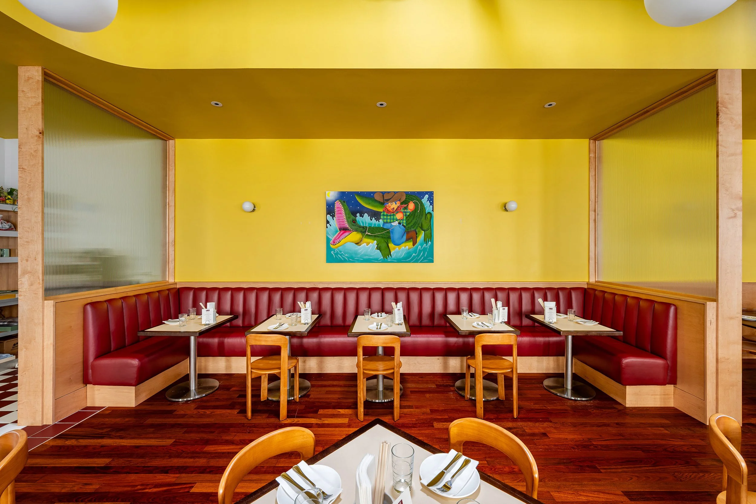 Gator Banquette at Agnes and Sherman