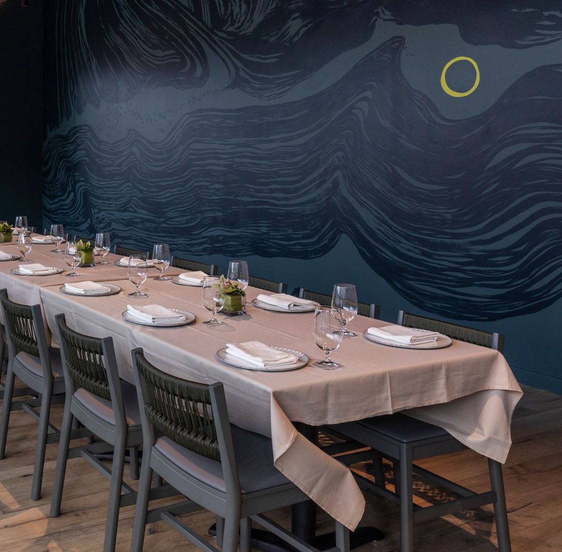 Navy Blue private dining 4