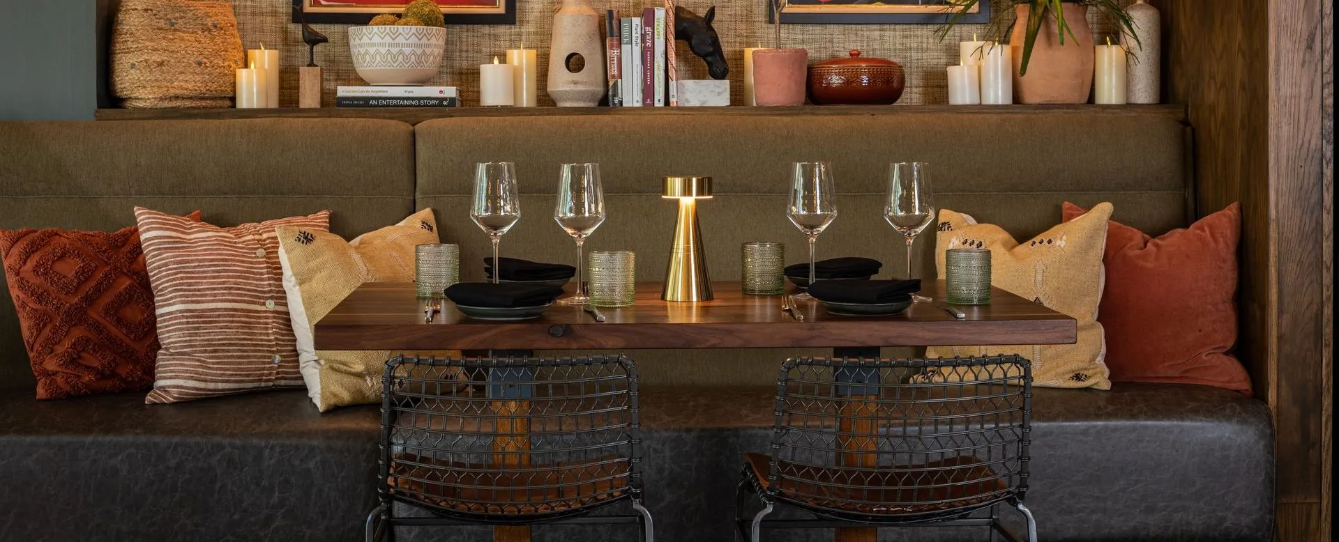 Semi-private spaces at Timpano Hyde Park