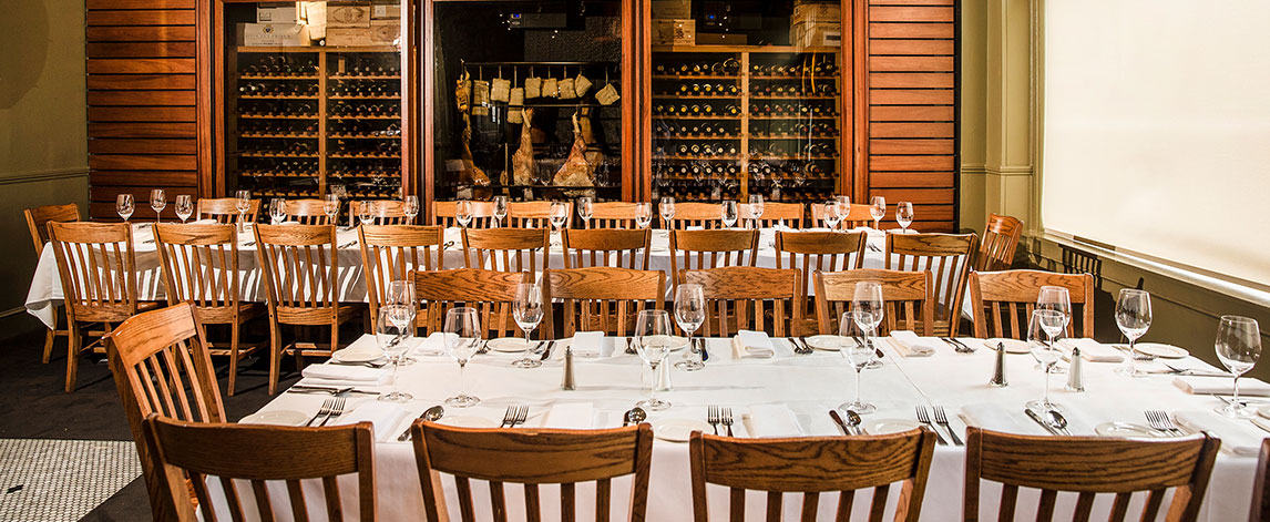 Semi-private dining room at Herbsaint