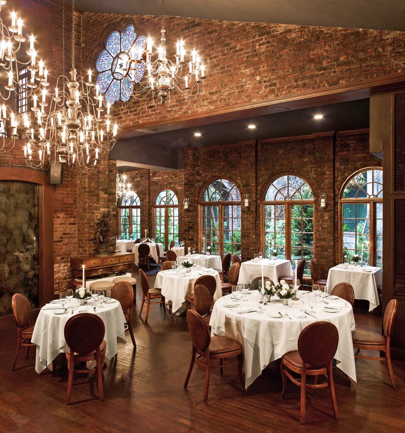 Main dining area at One if by Land, Two if by Sea