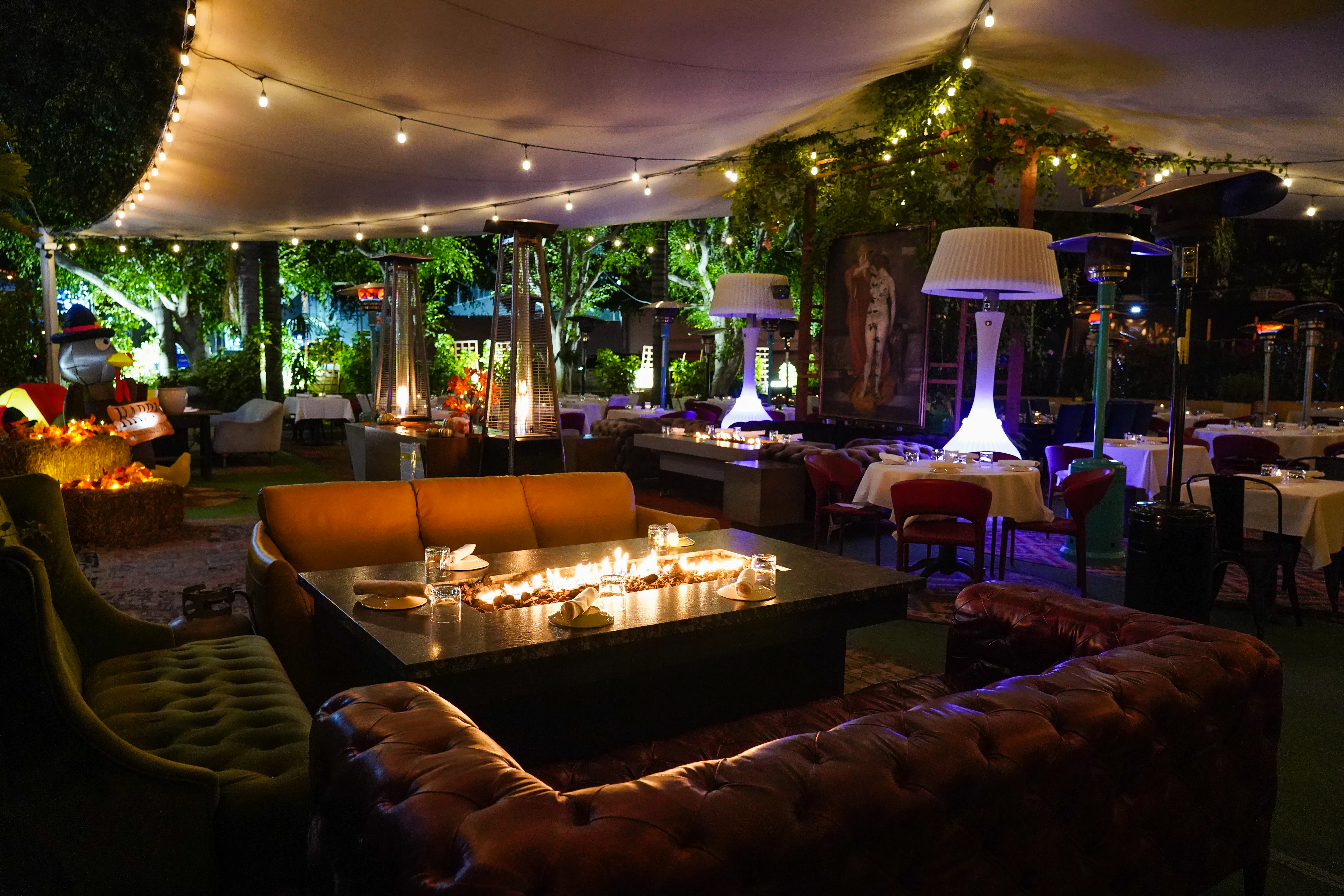 Outdoor Dining Area at La Boheme