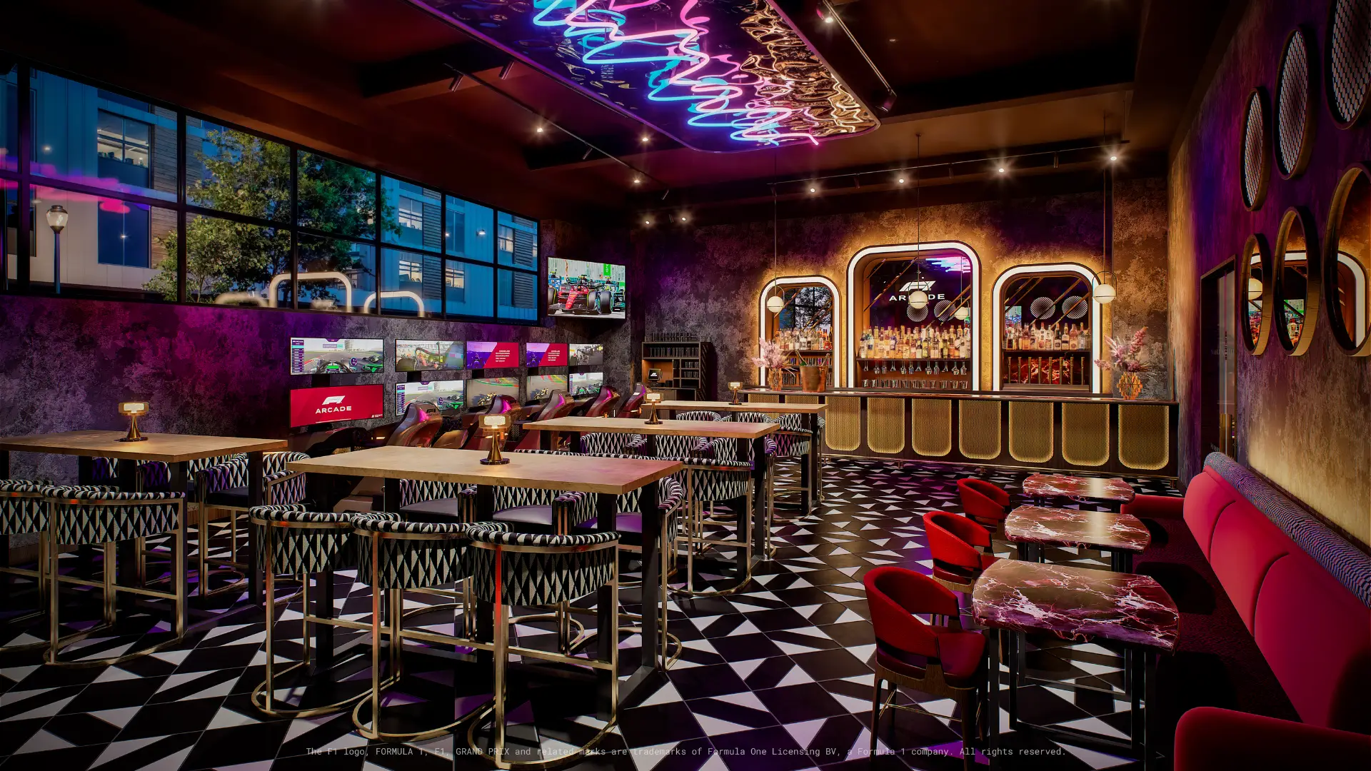 The Briefing Room at F1 Arcade Atlanta