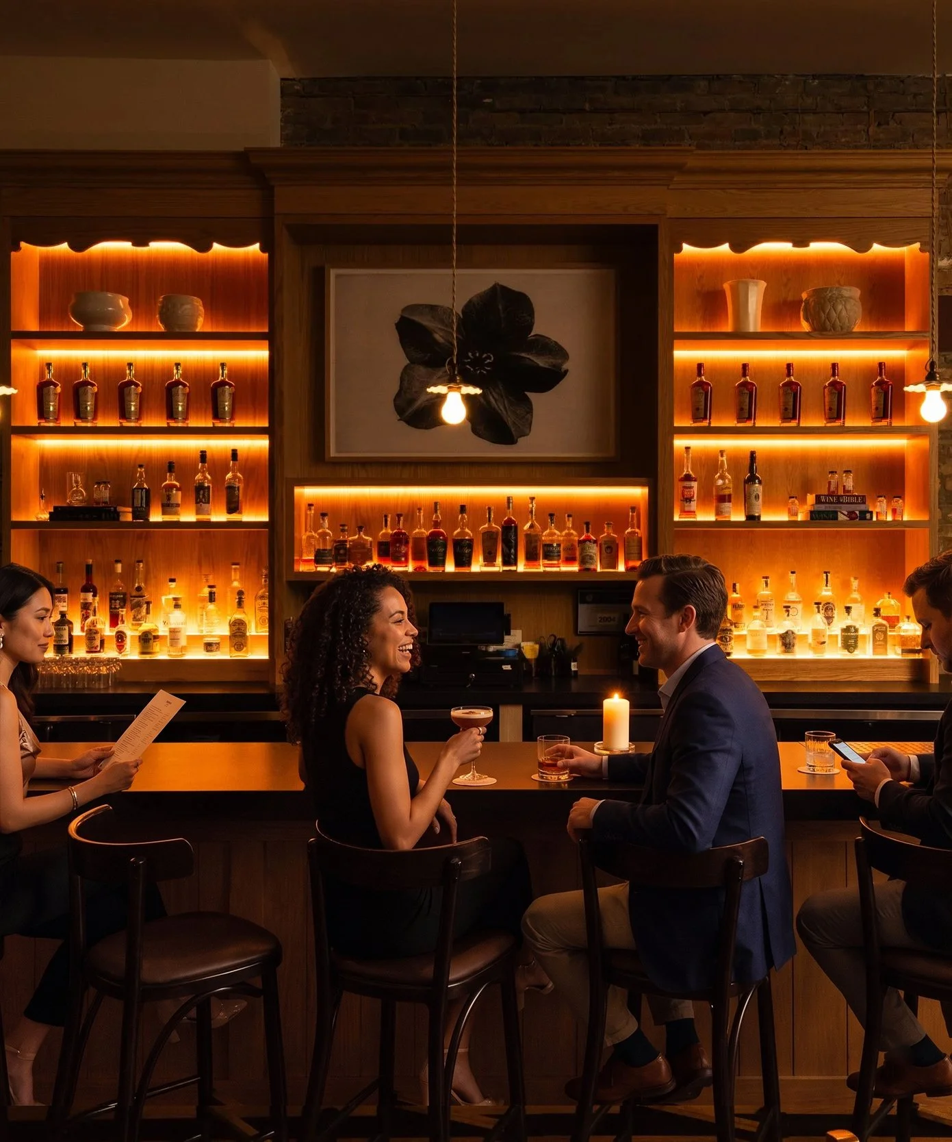 Bar & Lounge at Ox Bar & Hearth