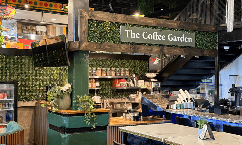 Two Covered Patios at The Coffee Garden