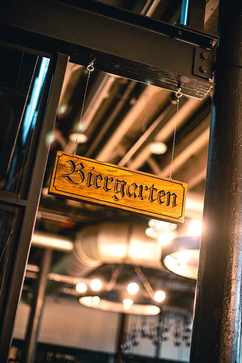 Biergarten at Guilford Hall Brewery