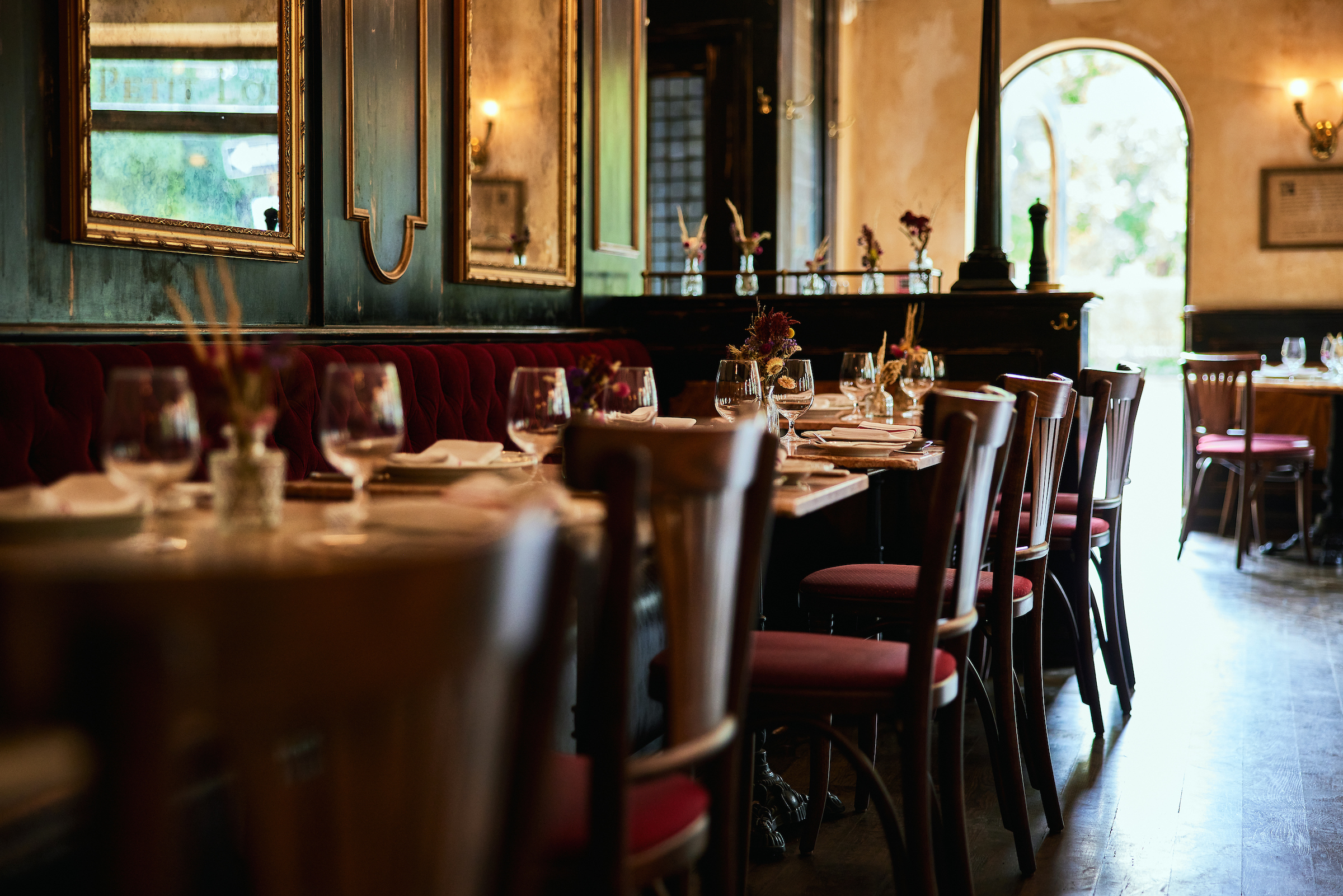 The Entire Restaurant at Petit Louis Bistro