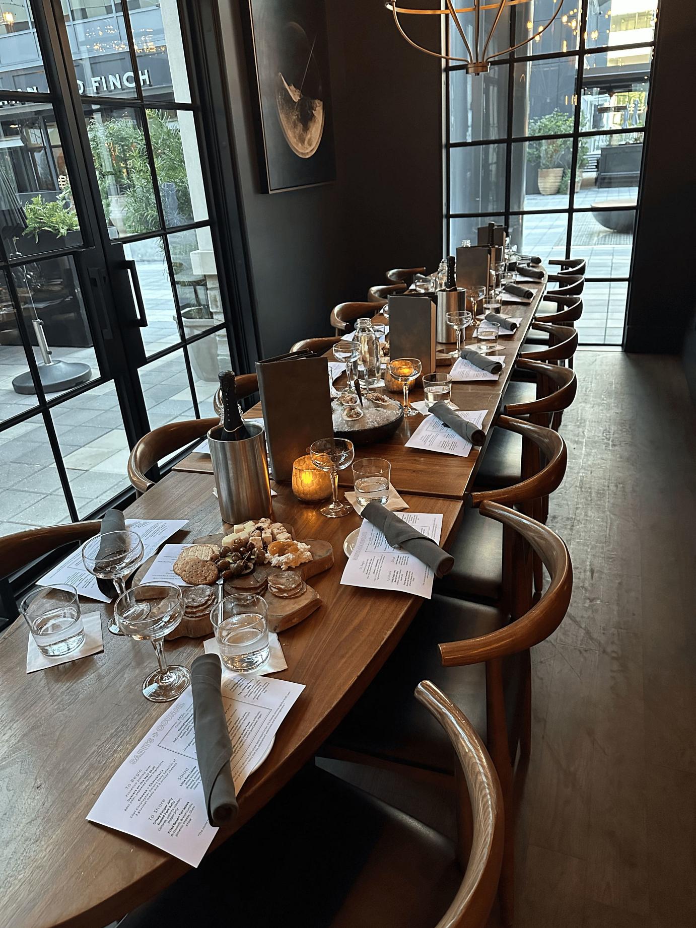 Saints + Council private dining 4