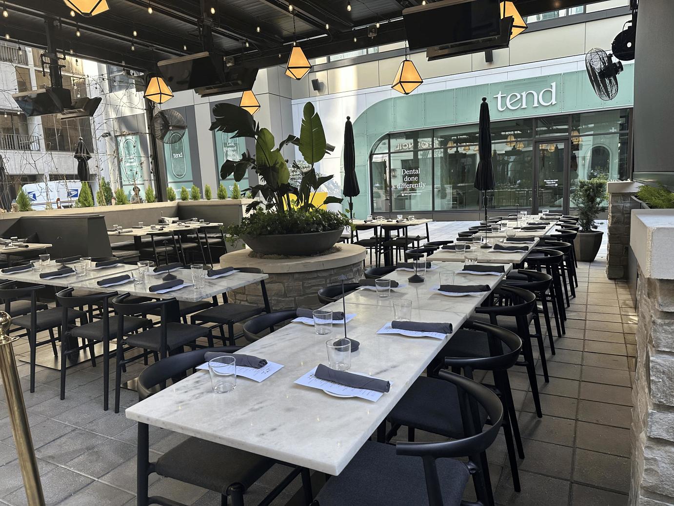 Pergola Patio at Saints + Council