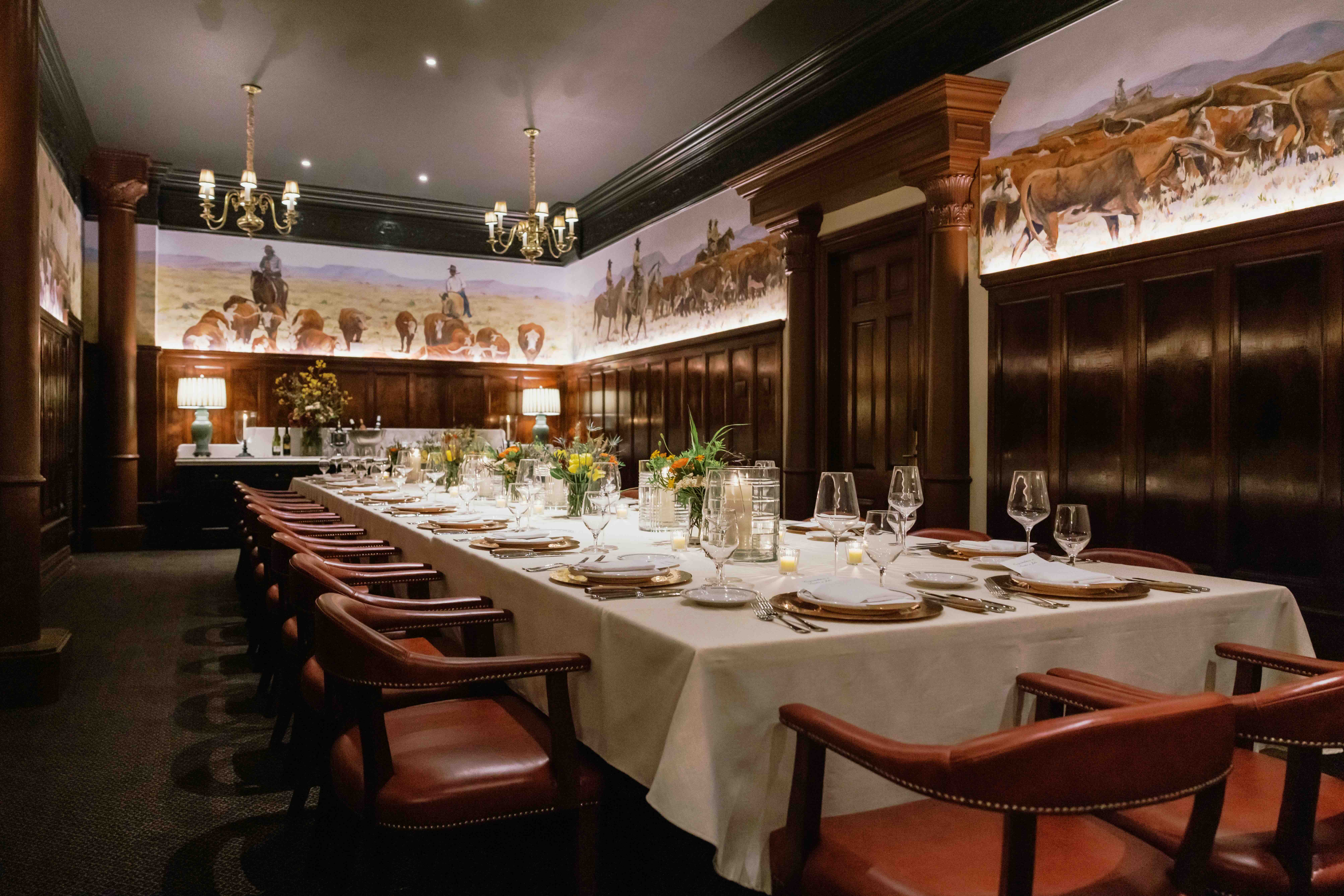 The Chisholm Trail Room at The Driskill Grill