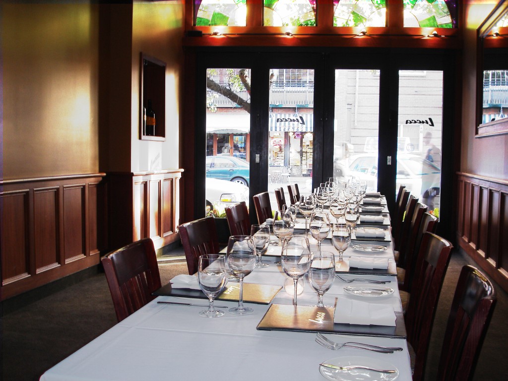Lucca Restaurant private dining 3