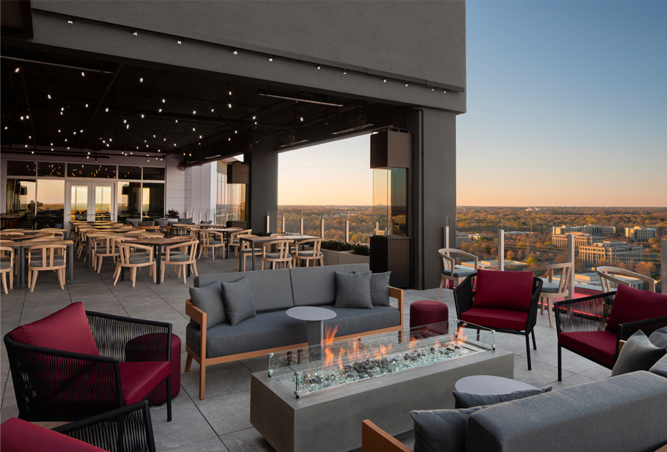 Covered Patio at Hestia Rooftop