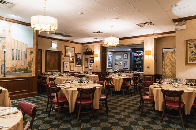 The Card Room (two table setup) at Gene & Georgetti