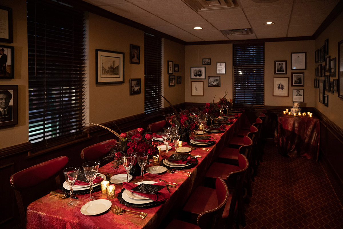 The Card Room (single table setup) at Gene & Georgetti
