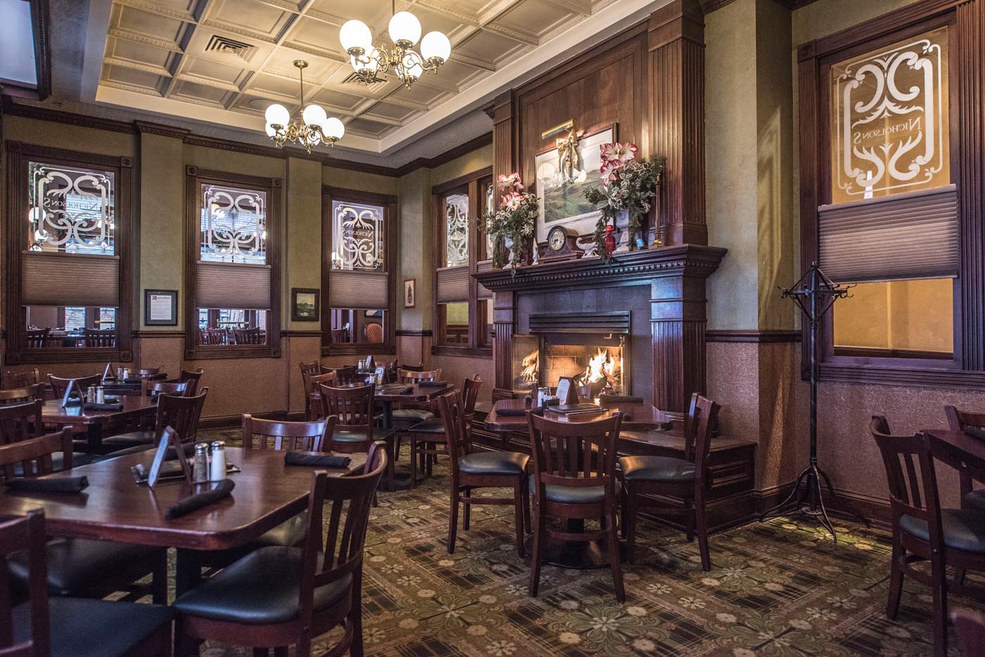 The Hearth Room at Nicholson's Fine Food & Whiskey