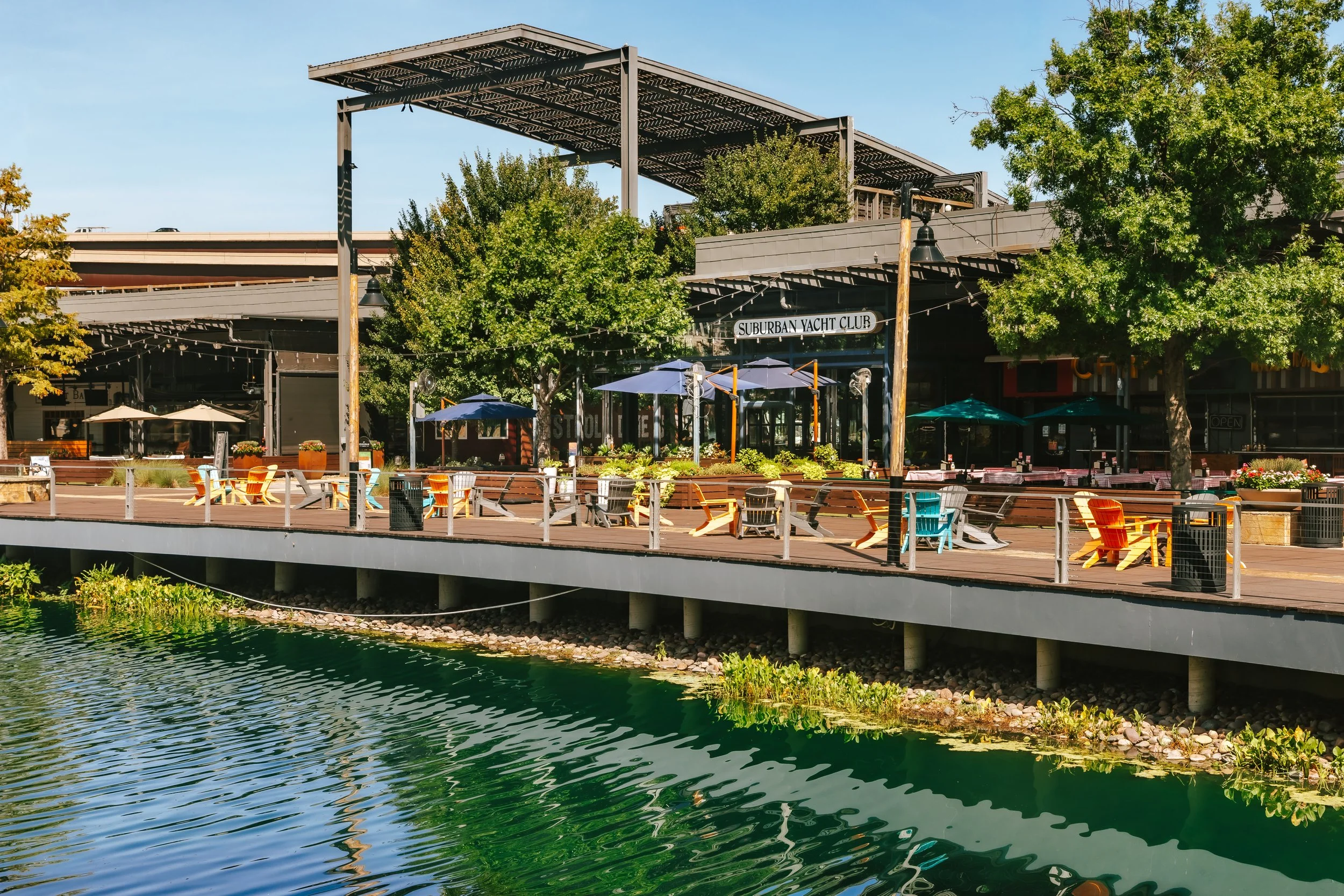 outdoor party spaces at Suburban Yacht Club