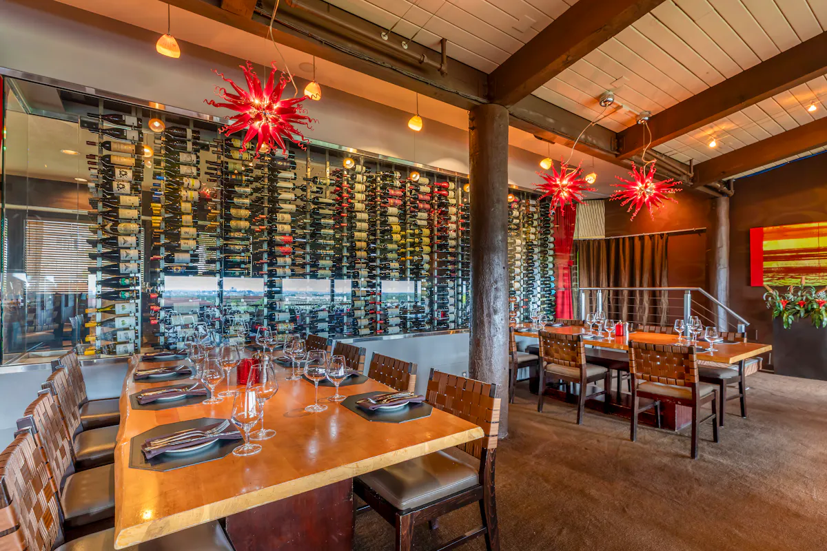 The Wine Room at Simms Steakhouse