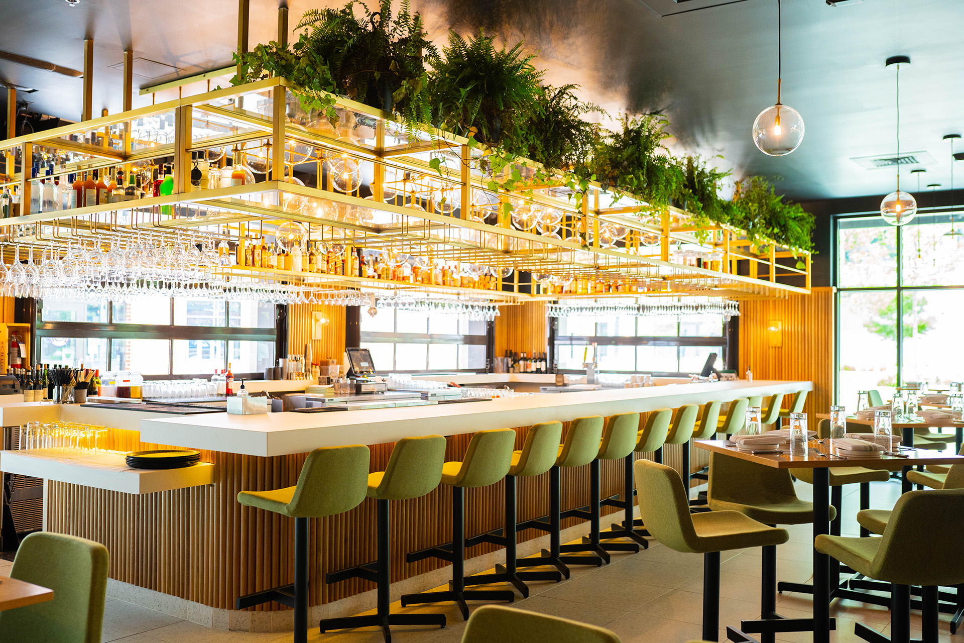 Camp Modern American Eatery private dining 2