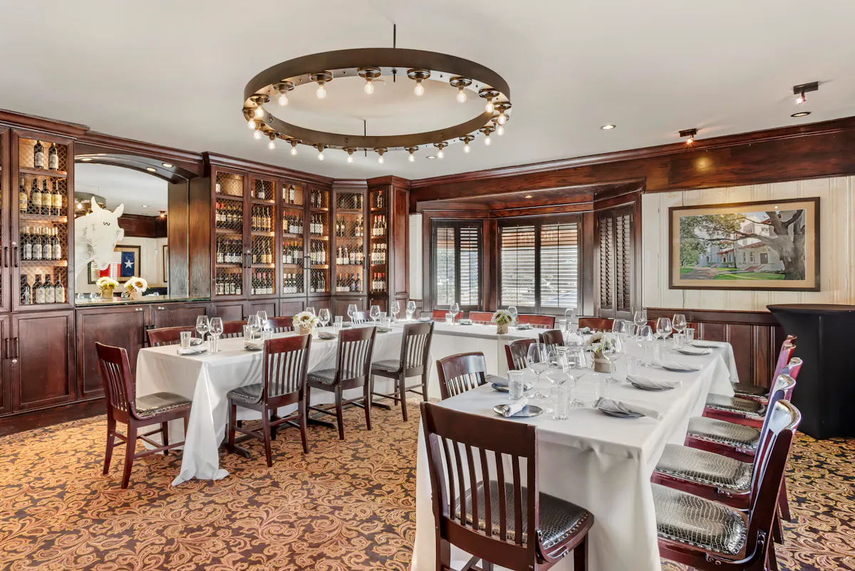 The Houston Rodeo Executive Committee Room at King Ranch Texas Kitchen