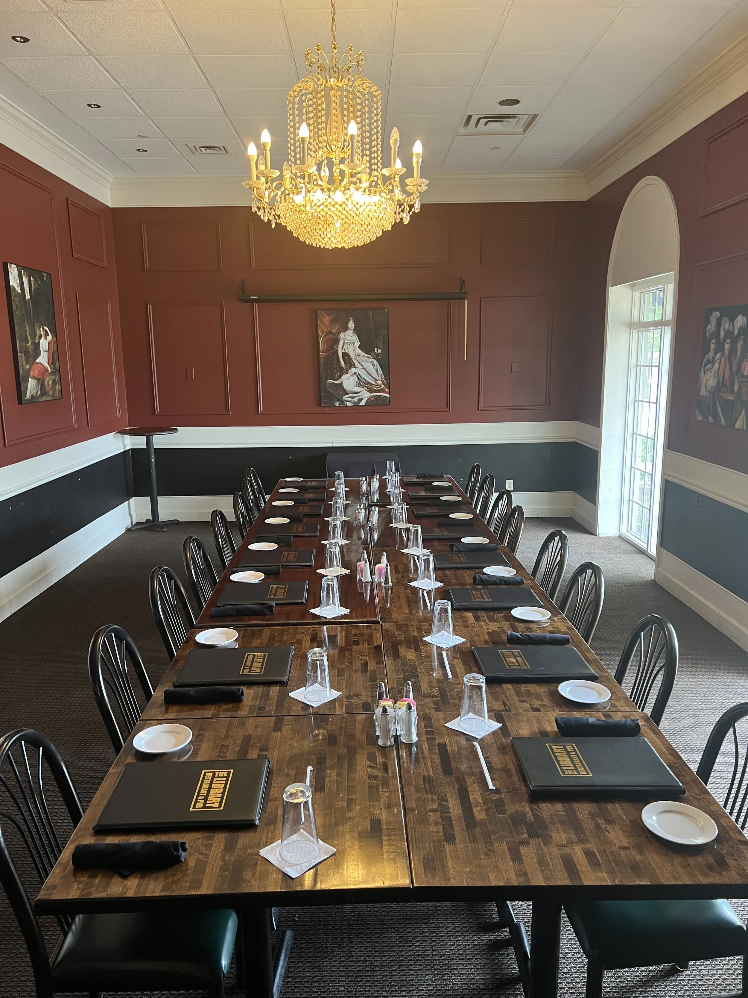Private Dining Room at The Library Restaurant & Pub