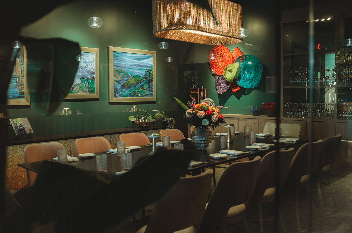 Intimate private dining room at Michael's St. Augustine