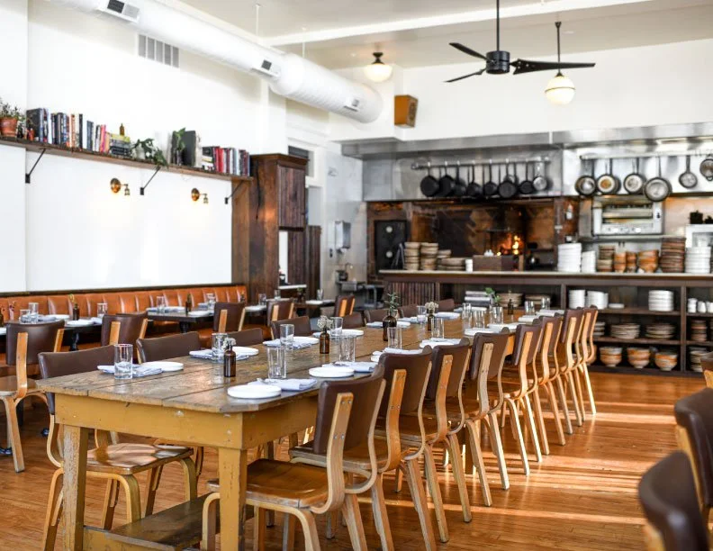 upper dining room at Fox and Pearl