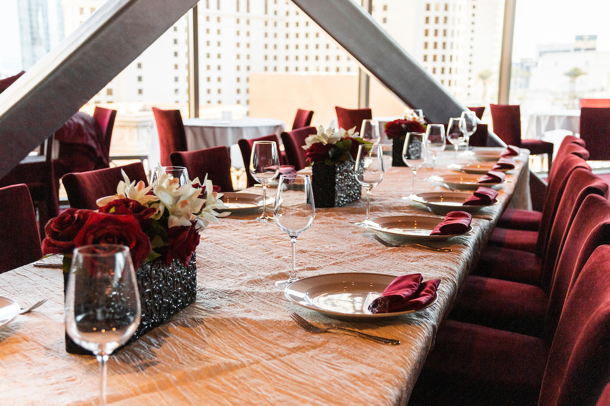 Left Bank private dining room at Eiffel Tower Restaurant