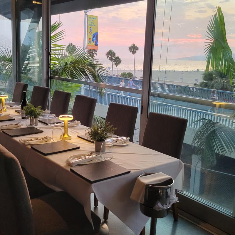 The Malibu Window Table at The Lobster