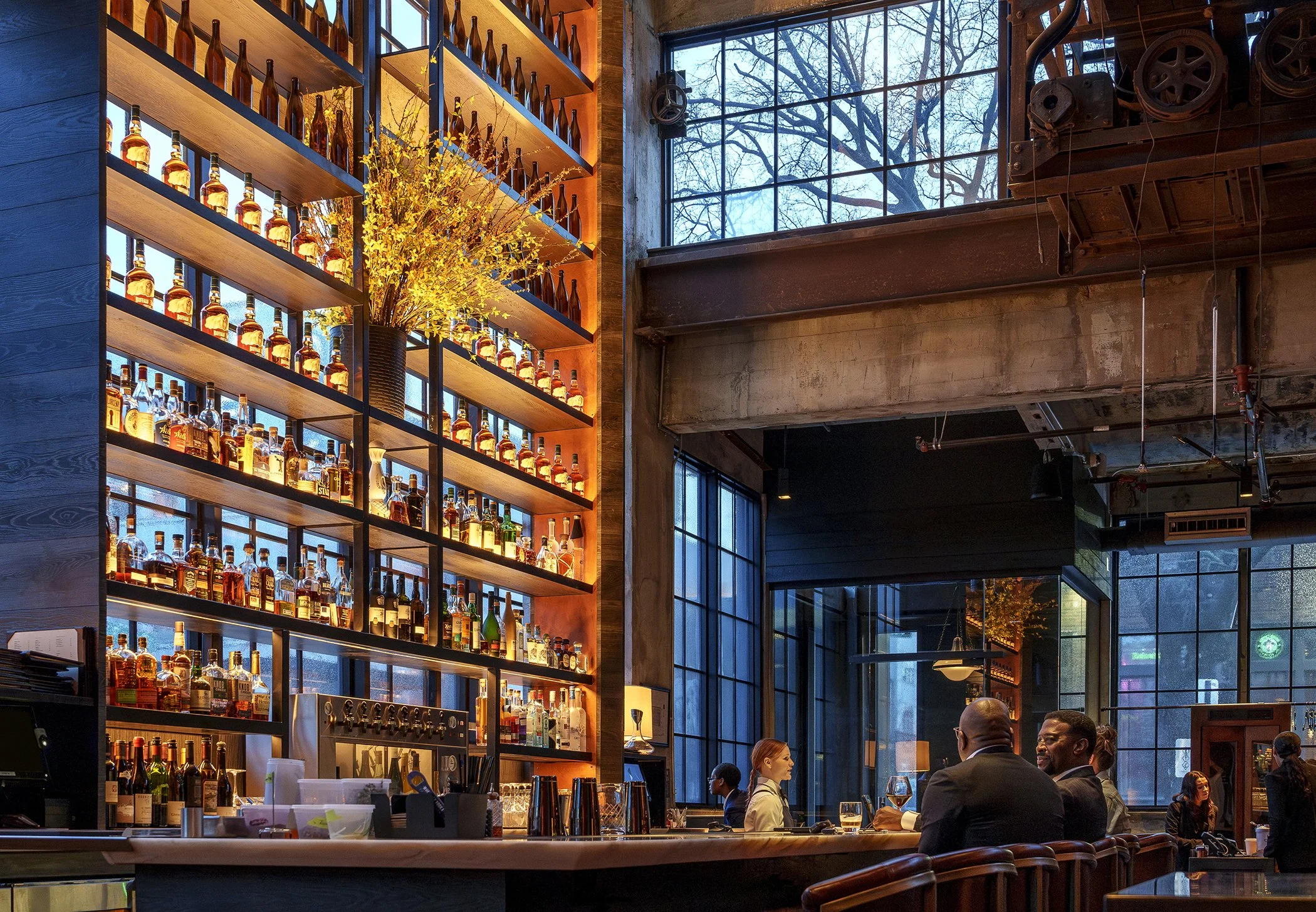 Semi-private dining at Amelia Gene’s