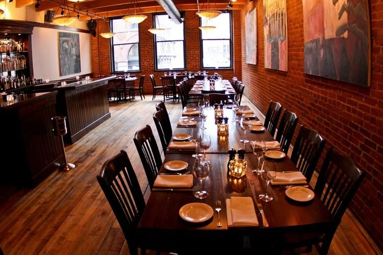 Main upper level private dining area at 112 Eatery
