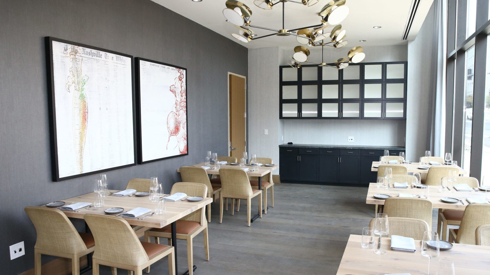 Private dining room at The Nashville Grange
