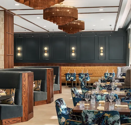 Private dining space (at The Peregrine Omaha Downtown) at Gilded Feather Omaha