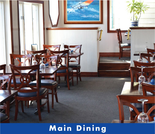 Main Dining room at Newport Landing Restaurant