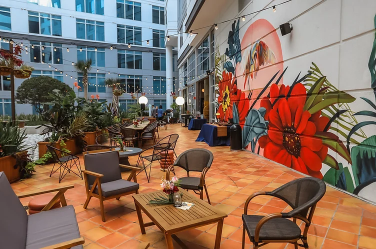 Backyard at The Monroe