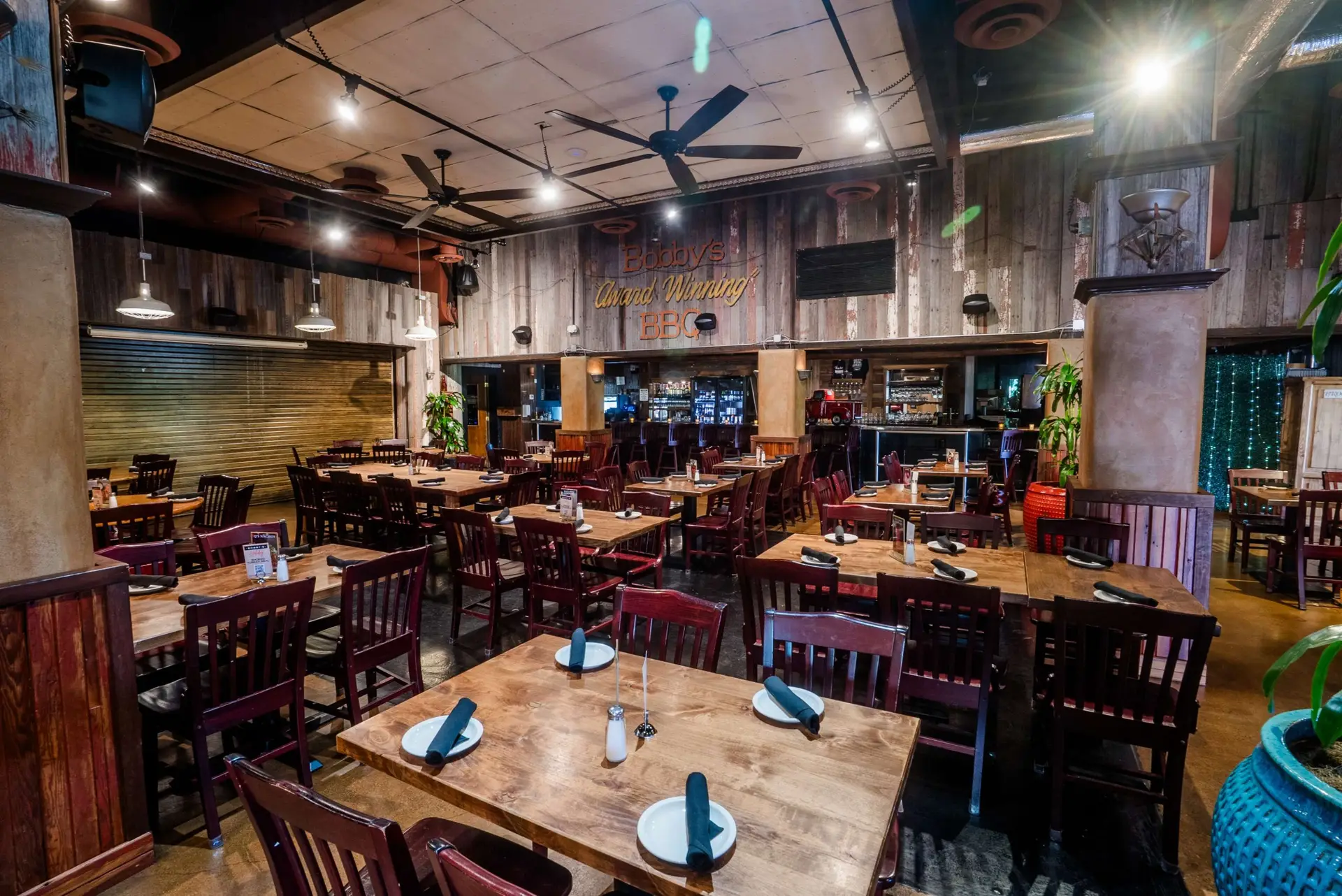 Main / Side Patio at Bobby-Q BBQ Restaurant and Steakhouse