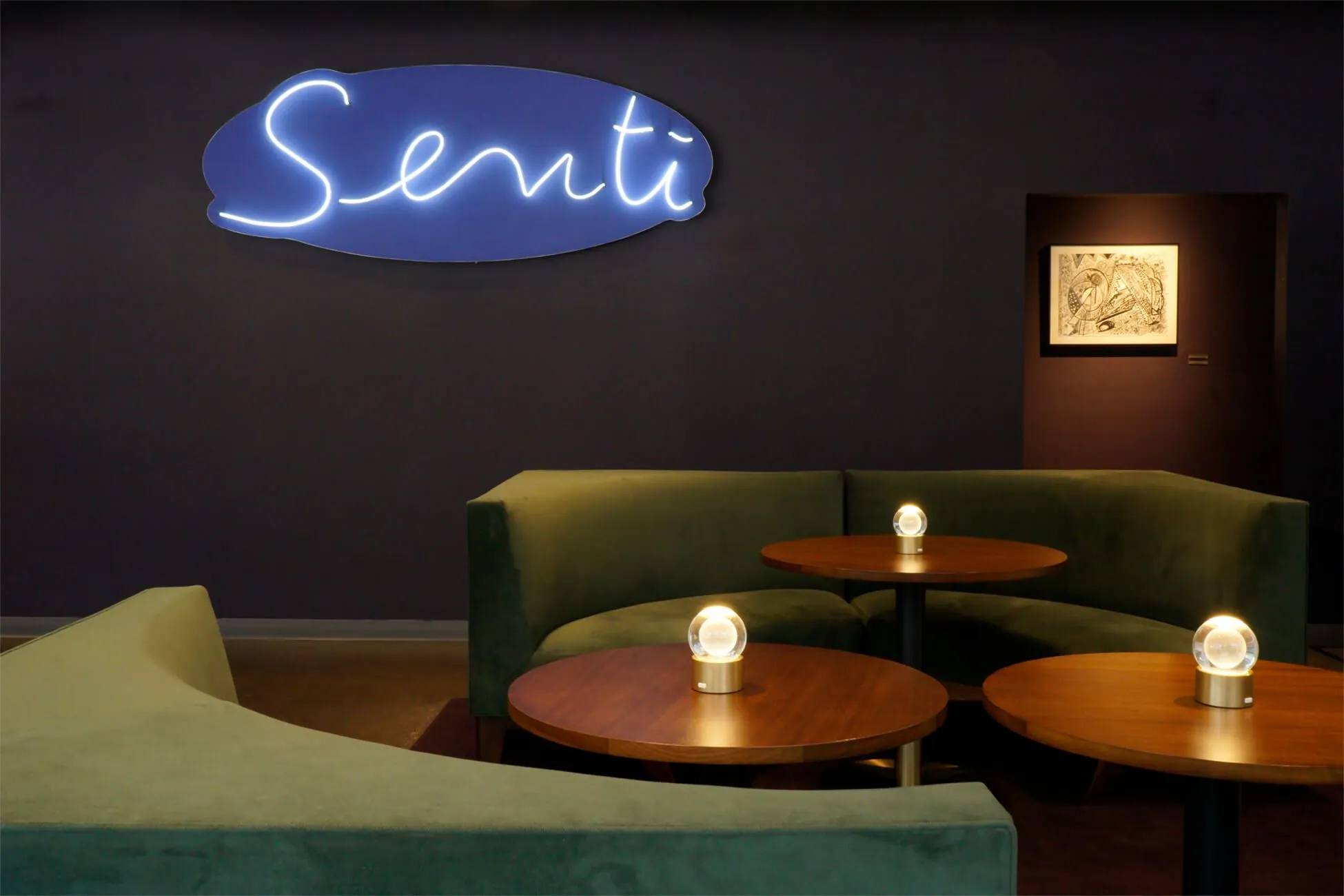 Secluded area at Senti Restaurant