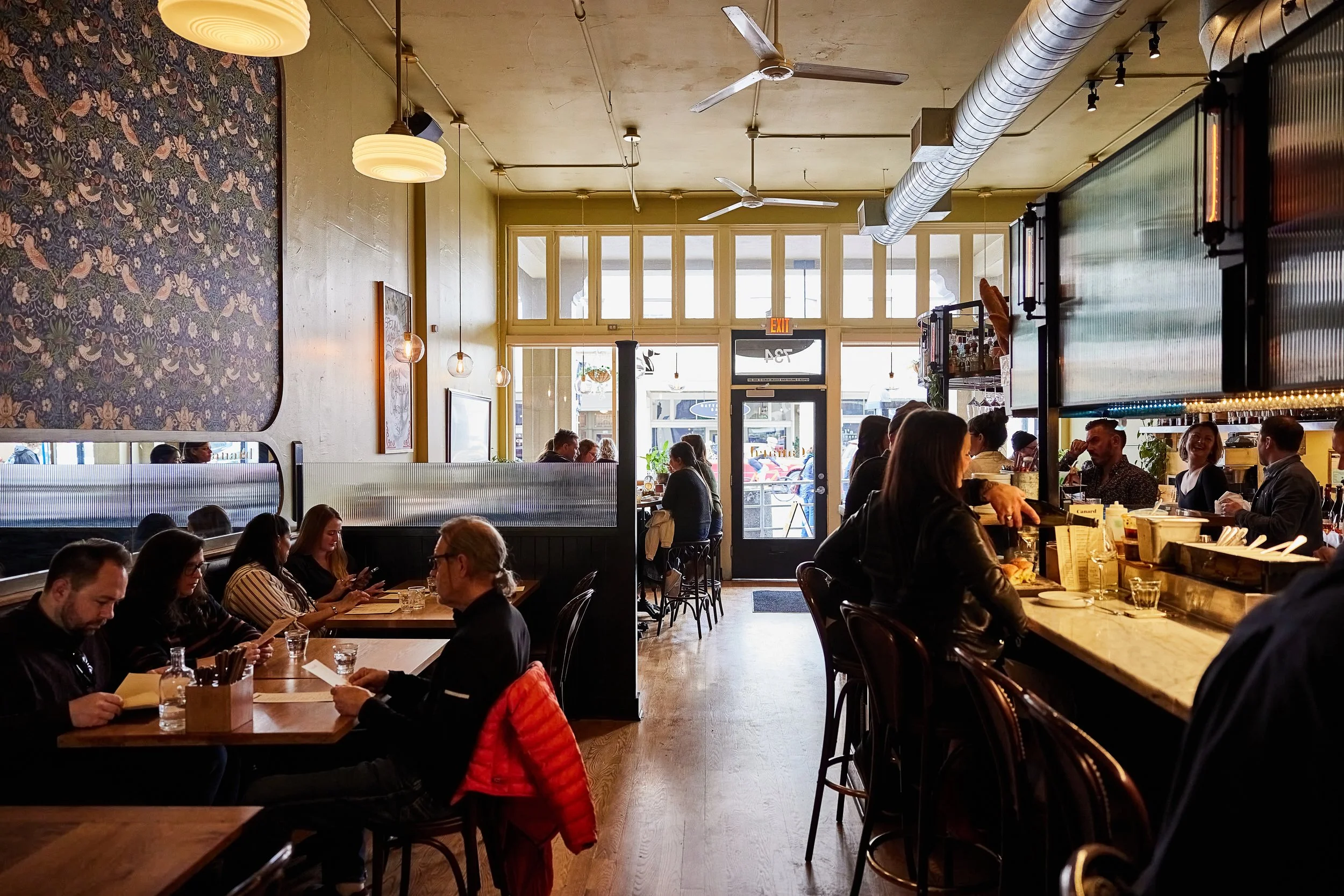 Private mezzanine at Canard