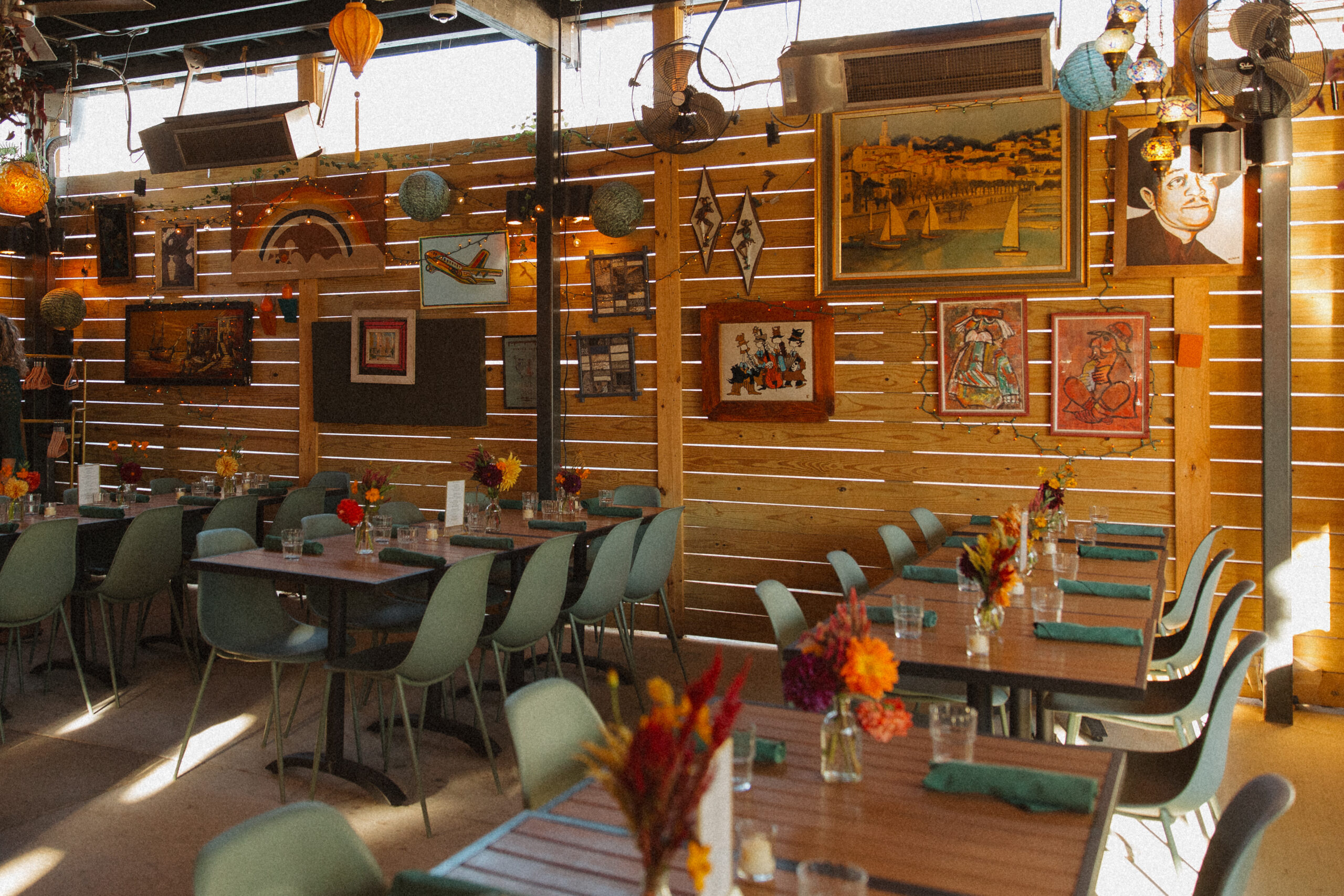 Front dining room at Ajja