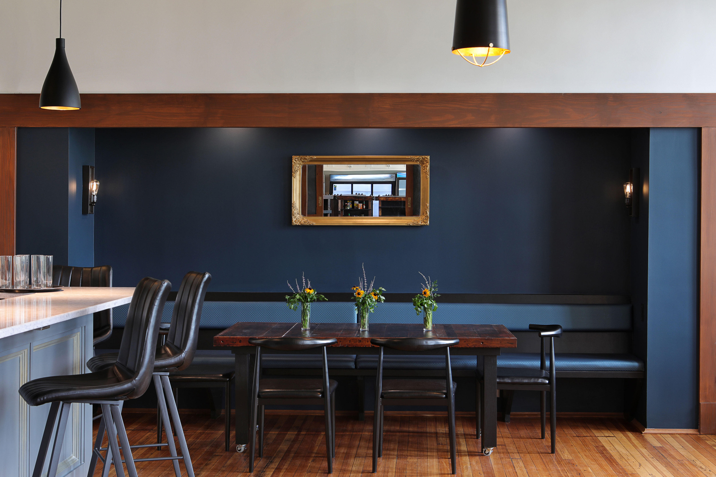 Indoor Dining Room at Blue Atlas Restaurant and Market