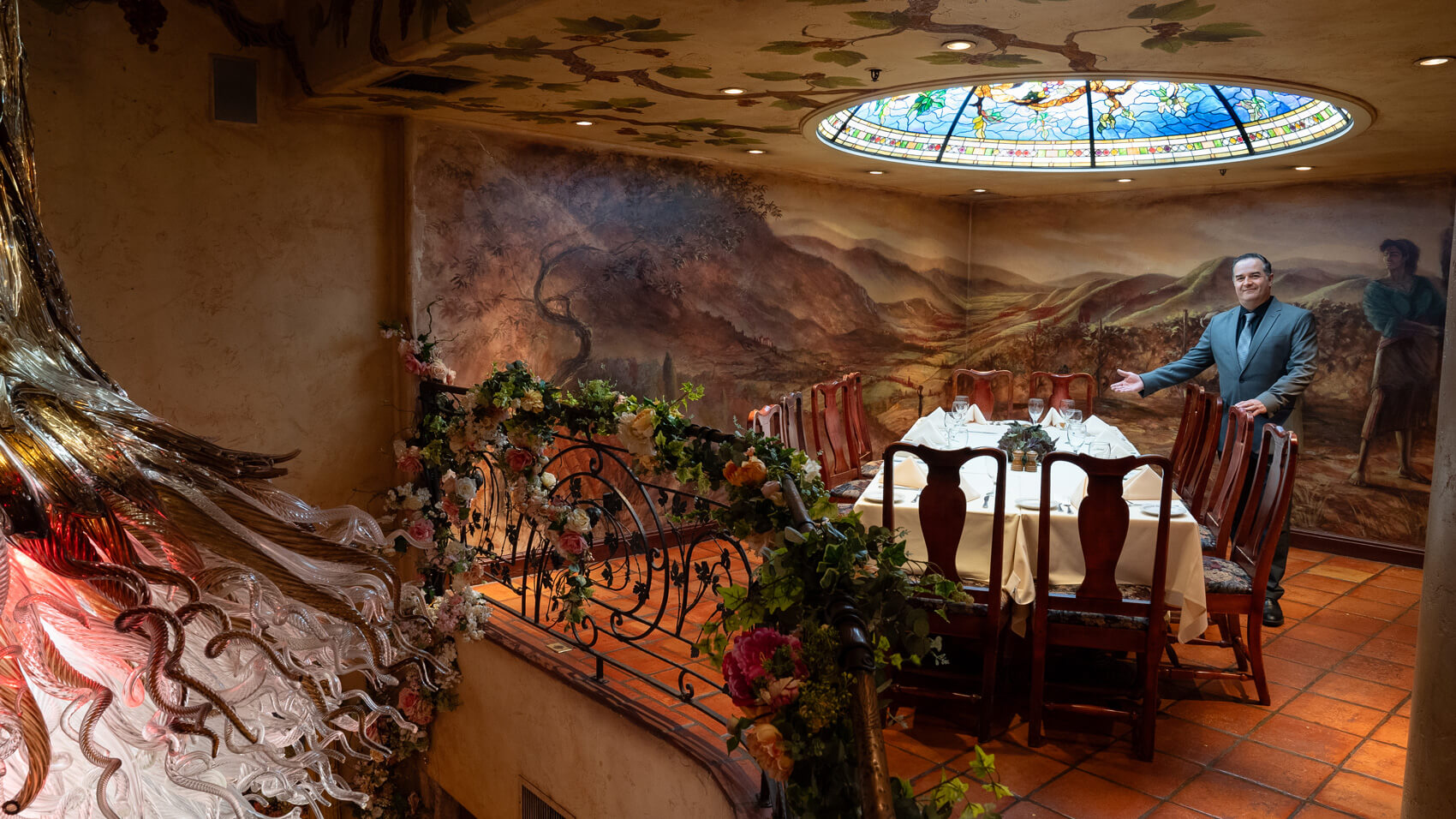 Mural Room at Tuscany Restaurant