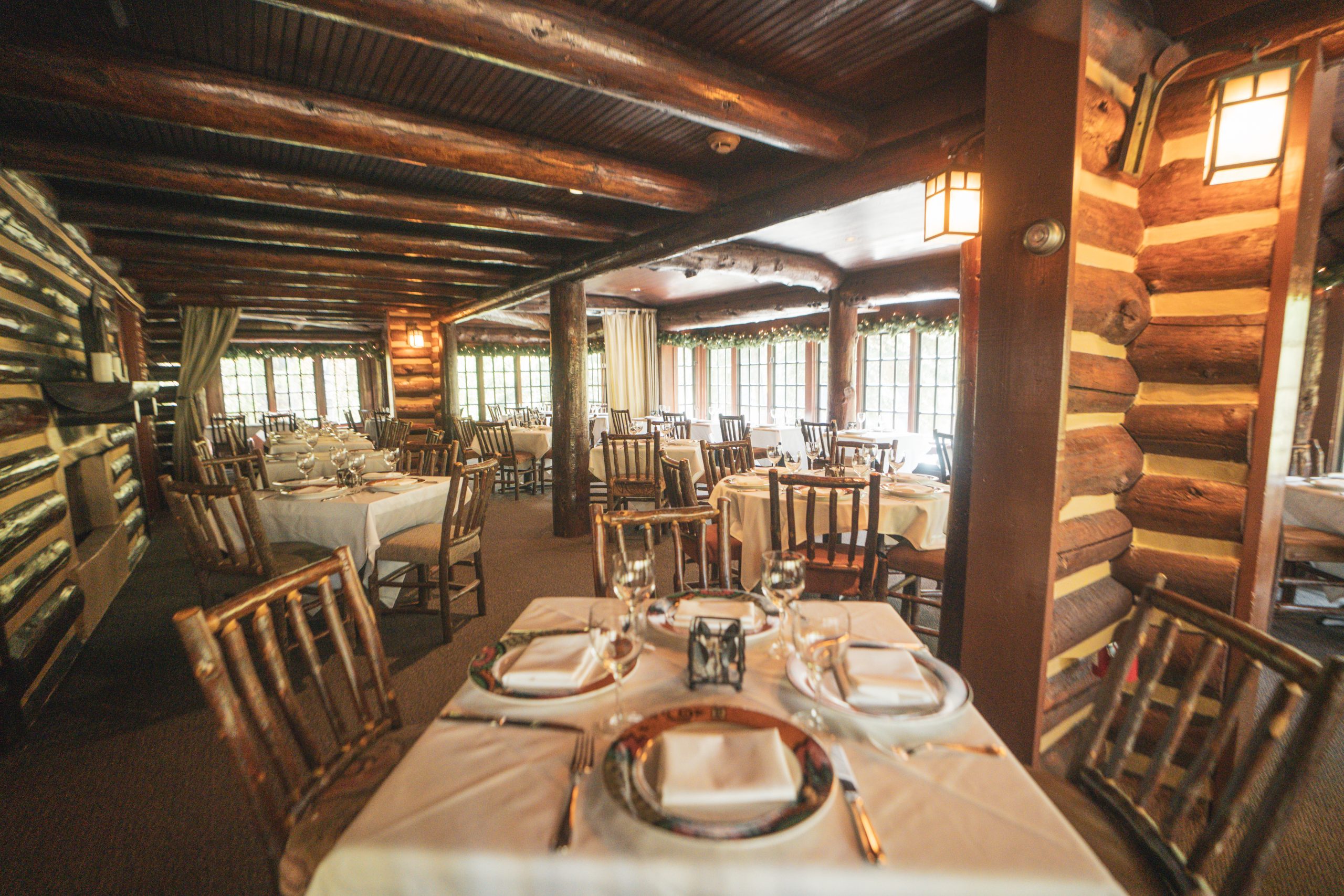 Wasatch Room, Foyer, & West Deck at Log Haven