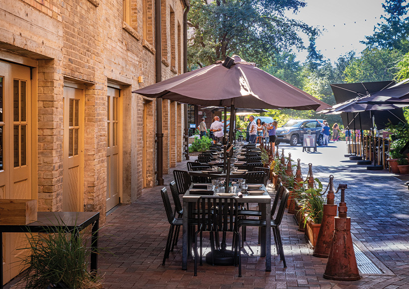 Side Patio at Boiler House at Pearl