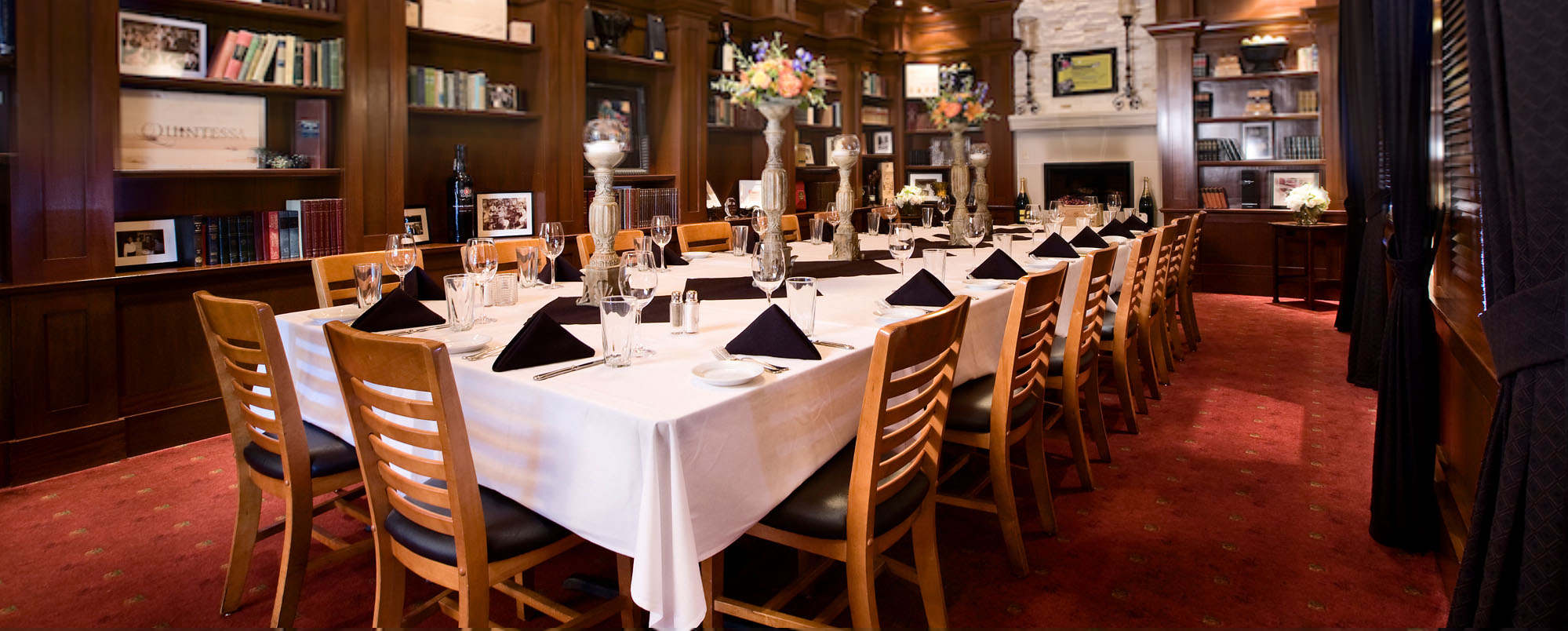 The Library Room at Kirby's Steakhouse