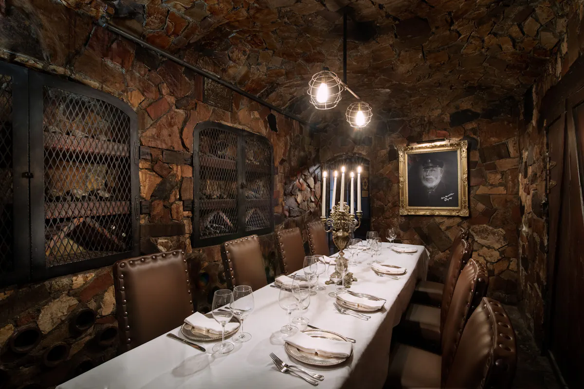 Downstairs Wine Cellar at The Sardine Factory
