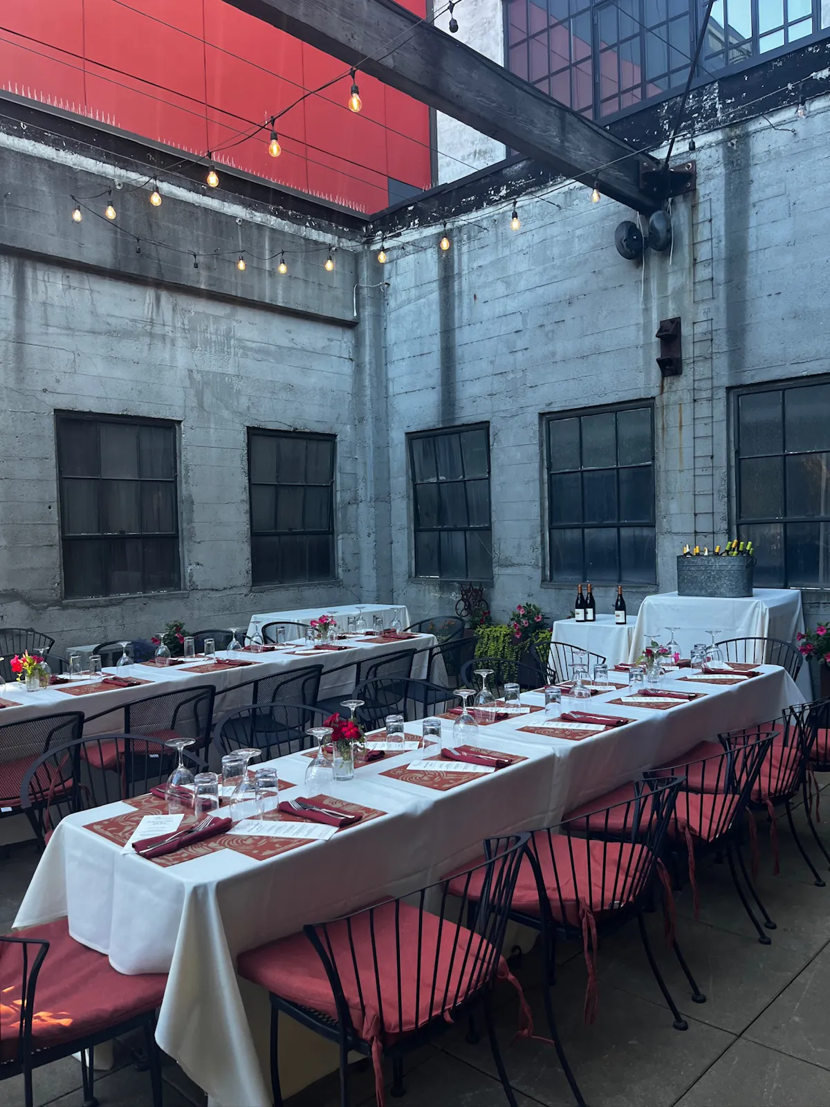 Patio at Osteria la Spiga