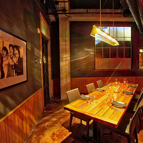 Norwegian Wood Room at The Butcher's Table