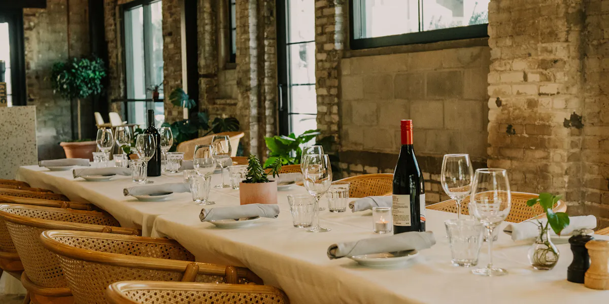 Community table at Willa's