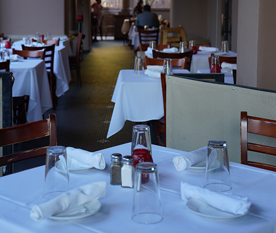 Back patio at Wild Garlic Grill